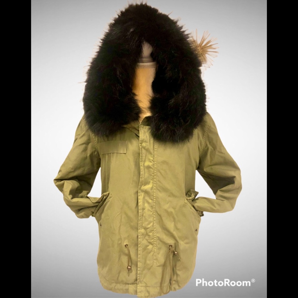 Mr & Mrs Italy Fur lined parka xxs - runs large